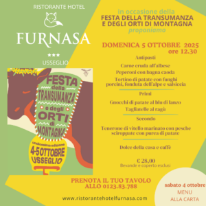 menu festa della transumanza 5 ottobre 2025