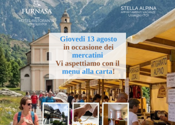 FB mercatini agosto FURNASA menu alla carta